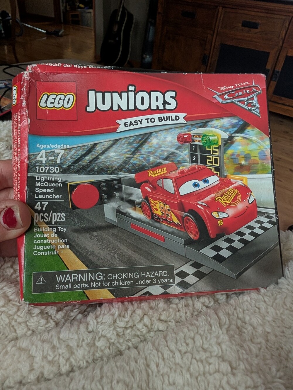 New Sealed Disney Cars Lightening McQueen Speed Launcher Lego Set 47 Pieces